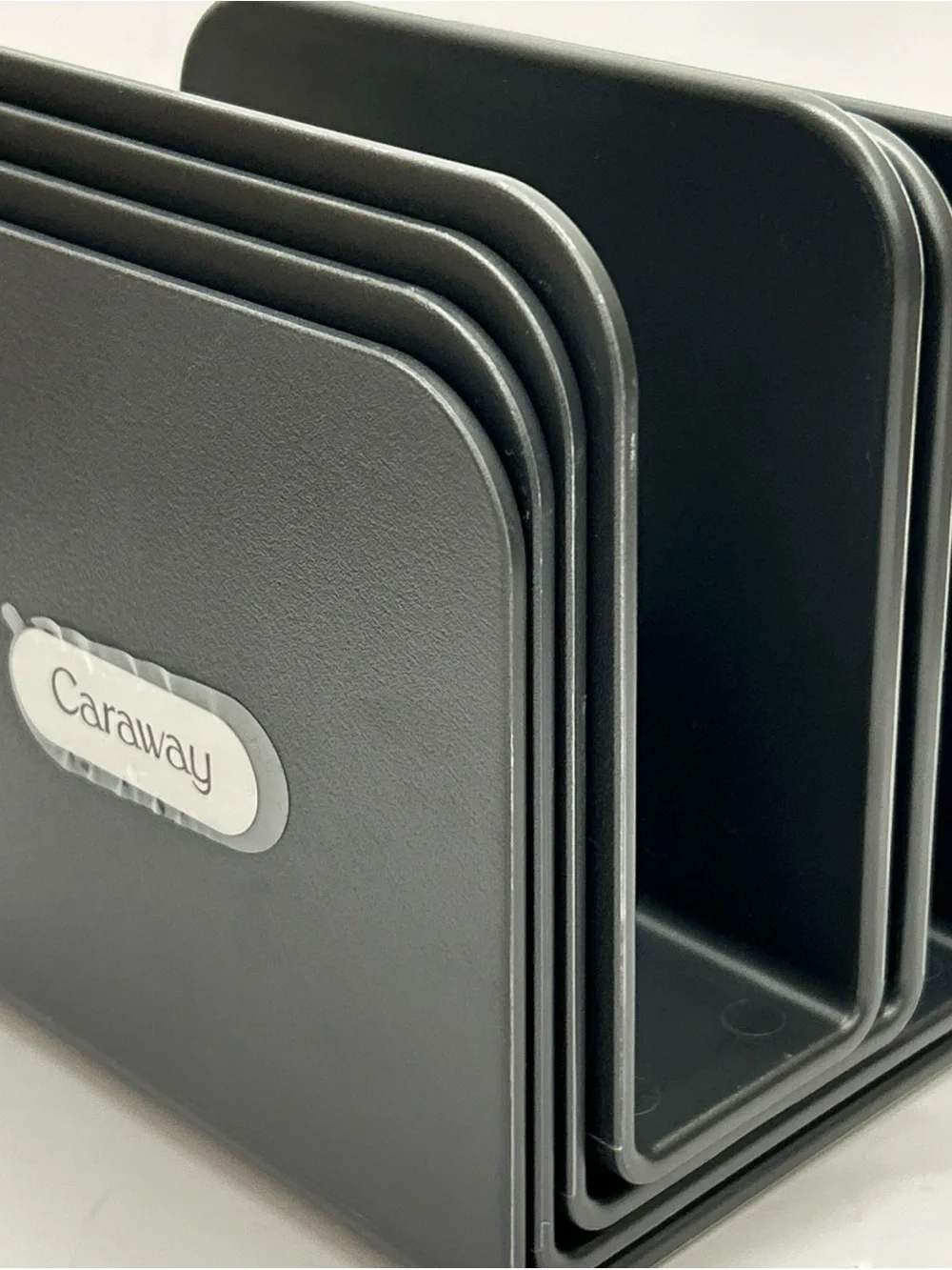 Caraway Magnetic Organizer (Set of 4) Black Storage Pan Holder Divider Various